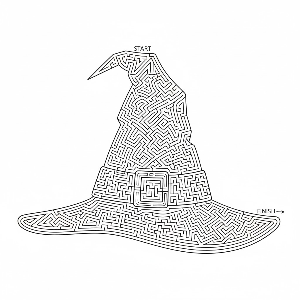 Complex Witch Hat Maze Preview